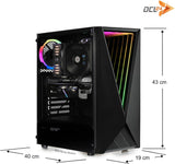 dcl24 Zocker PC, Intel Core i7-14700F, NVIDIA GeForce RTX 5060 8GB, 16GB DDR4 RAM, 1TB NVMe SSD, WLAN, Windows 11 Pro, Gaming Desktop Computer