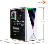 dcl24 Gaming PC Weiß, Intel Core i7-14700F, NVIDIA GeForce RTX 5060 Ti 8GB, 16GB DDR4, 1TB NVMe SSD, Windows 11 Pro, WLAN, Desktop Computer