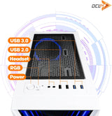 dcl24 Gaming PC Weiß, Intel Core i7-14700F, NVIDIA GeForce RTX 5060 Ti 8GB, 16GB DDR4, 1TB NVMe SSD, Windows 11 Pro, WLAN, Desktop Computer