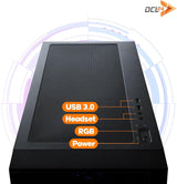 Streamer Gaming PC AMD Ryzen 7 5700X, GeForce RTX 5060 Ti 8GB, 16GB DDR4 RAM, 1TB SSD, Windows 11 Pro, WLAN, Gamer PC schwarz