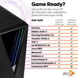 dcl24 Zocker PC, Intel Core i7-14700F, NVIDIA GeForce RTX 5060 8GB, 16GB DDR4 RAM, 1TB NVMe SSD, WLAN, Windows 11 Pro, Gaming Desktop Computer