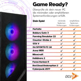 Streamer Gaming PC AMD Ryzen 7 5700X, GeForce RTX 5060 Ti 8GB, 16GB DDR4 RAM, 1TB SSD, Windows 11 Pro, WLAN, Gamer PC schwarz